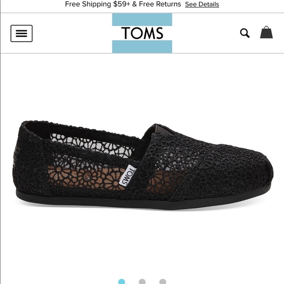 Toms Shoes - Toms Crochet slip on shoes